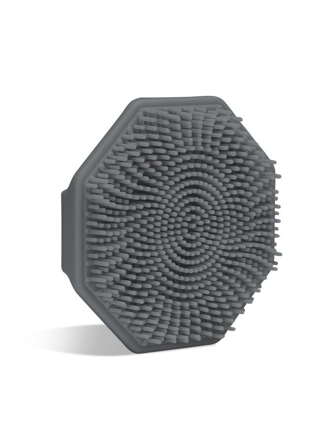 Sud Scrub ® Antimicrobial Silicone Face Scrubber 1 Pack Gentle Face Exfoliator For Sensitive Skin Eco Friendly Facial Cleansing Brush Exfoliating Face Brush For Men And Women (Charcoal)  - Image 1