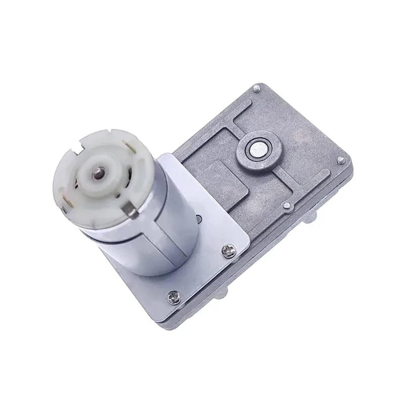 محرك تروس معدني 12 فولت 20 دورة في الدقيقة بمخفض تيار مستمر، عمود على شكل سبعة بقطر 8 مم - Image 1