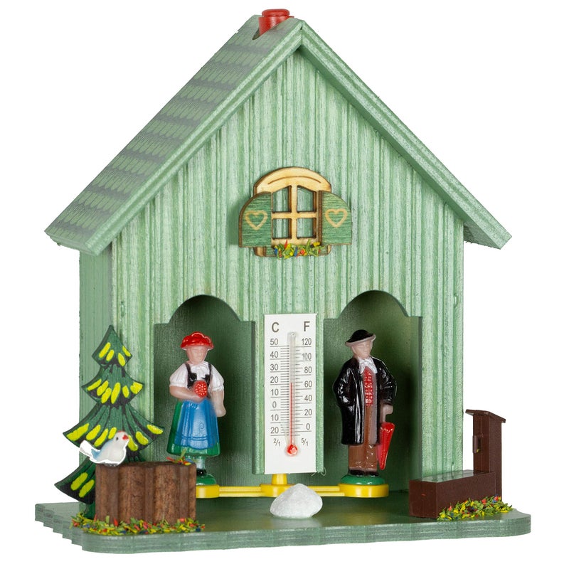 Trenkle German Black Forest Weather House Green TU 893 Gruen - Image 4