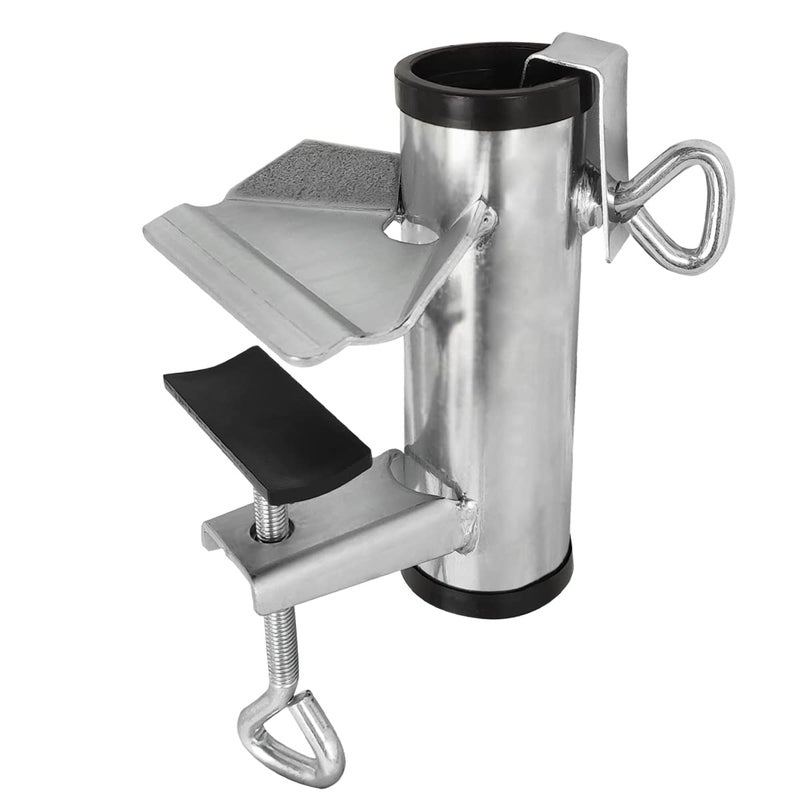 Cunguv Upgrade Umbrella Clamp Stand Holder Heavy Duty Bench Buddy Patio Umbrella Fixed Clip Beach Fishing Umbrella Mount Chair Clamp - Image 1