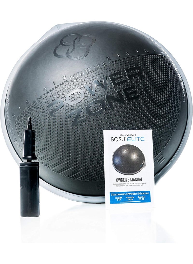 WeckMethod BOSU Elite Balance Trainer - High-density dome and reinforced platform designed to generate a powerful elastic resistance to generate explosive power and dynamic isometric tension - Image 2