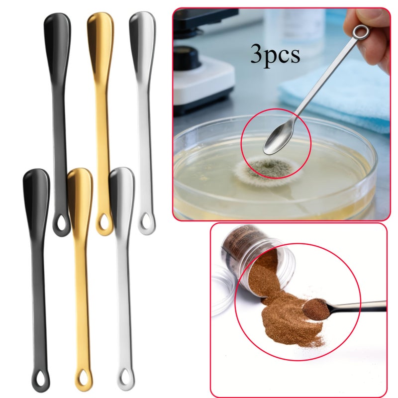 Mixed Color Lab Craft Spoon Set with Ergonomic Handle for Glitter Embossing Powder Small Decorations - Image 3