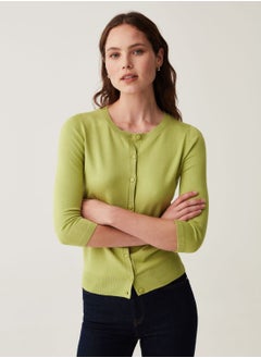 Ovs OVS Cardigan With Three-Quarter Sleeves And Round Neck  - Image 1
