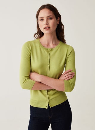 OVS Cardigan With Three-Quarter Sleeves And Round Neck - pzsku/ZE3232AE7904714E2A056Z/45/_/1707306445/e1330d64-df9f-4de9-b8b6-77d34de0afb7