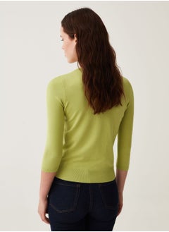 Ovs OVS Cardigan With Three-Quarter Sleeves And Round Neck  - Image 3