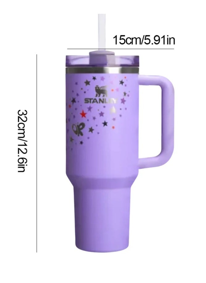 Stanley - Olivia Rodrigo X Limited Edition Stanley Cup 40oz Quencher H2.0 Flowstate Tumbler – Premium Stainless Steel Vacuum Insulated Travel Mug with Leak-Proof Lid & Reusable Straw – Keeps Drinks Hot or Cold for Hours – Ideal for Water, Coffee, Tea & Smoothies – Unique Gift Idea for Fans & Hydration Lovers - Image 1