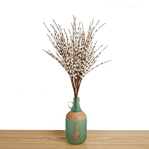 MISSWARM 10 Pieces 29.5" Long of Artificial Flowers Fake Flowers, Artificial Flowers for Wedding Home Office Party Hotel Indoor or Yard Decoration(White) (10, White) - Image 5
