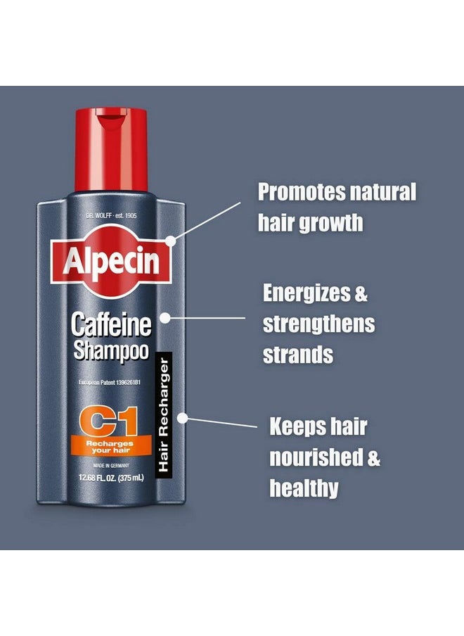 Alpecin Alpecin C1 Caffeine Shampoo 12.68 fl oz, Hair Performance Enhancer Promotes Natural Hair Growth and Thickness, Energizes Hair and Scalp, Leaves Hair Feeling Stronger  - Image 4