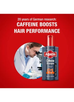 Alpecin Alpecin C1 Caffeine Shampoo 12.68 fl oz, Hair Performance Enhancer Promotes Natural Hair Growth and Thickness, Energizes Hair and Scalp, Leaves Hair Feeling Stronger  - Image 3