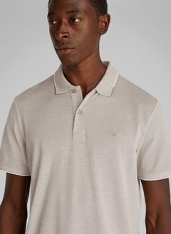 CALVIN KLEIN Oxford Lightweight Short Sleeve Polo  - Image 3