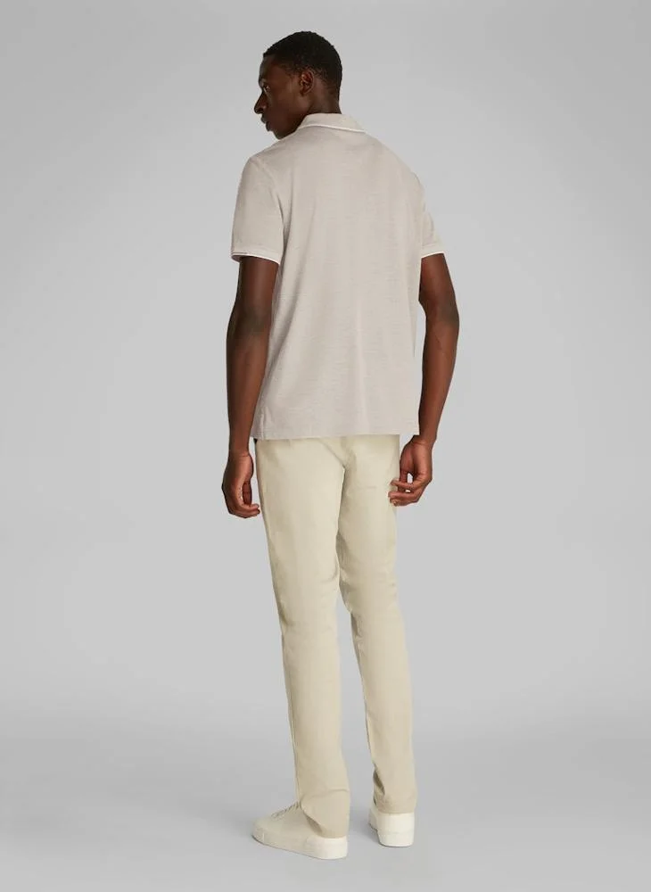 CALVIN KLEIN Oxford Two Tone Lightweight Polo