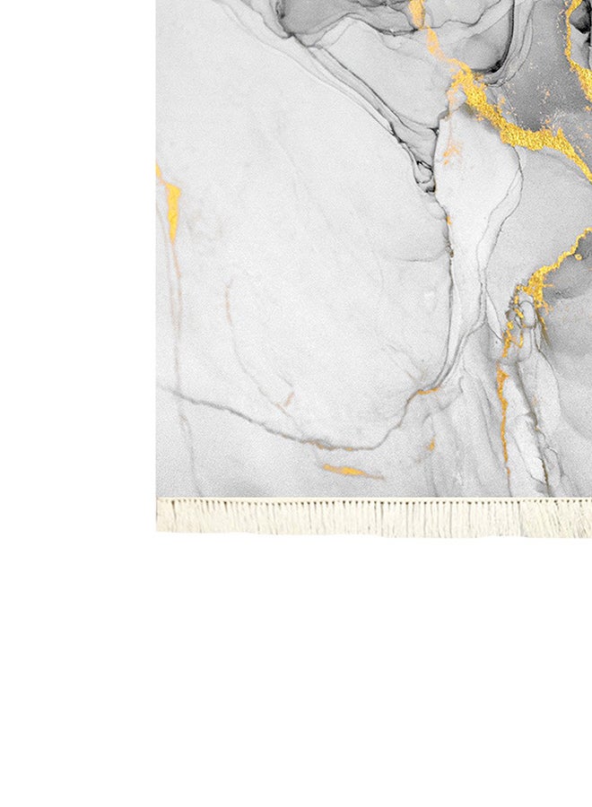In-House Soft Velvet Turkish Rectangular Door & Bath Mat - Multicolor - 60x40 cm  - Image 4
