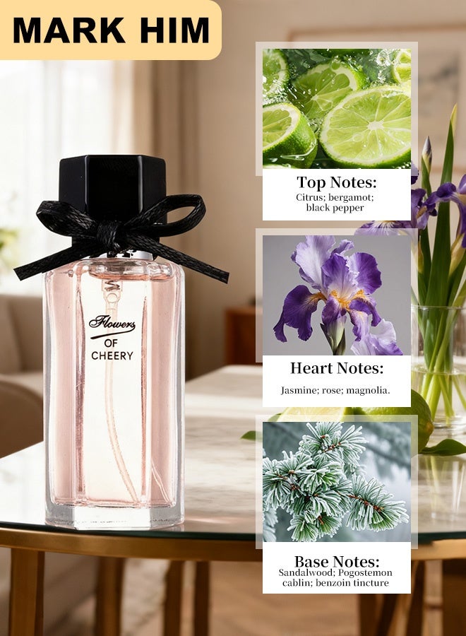 MARK HIM 4 Pcs Perfume For Women, Eau de Parfum Gifts For Women, Luxury Perfume Gift Set for Women, Long-Lasting Fragrance Ladies Perfume Set for Her Birthday, Floral Perfumes Gift for Wife, Girlfriend, Dating - Image 5