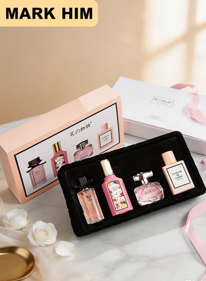 MARK HIM 4 Pcs Perfume For Women, Eau de Parfum Gifts For Women, Luxury Perfume Gift Set for Women, Long-Lasting Fragrance Ladies Perfume Set for Her Birthday, Floral Perfumes Gift for Wife, Girlfriend, Dating - Image 2