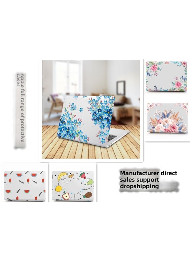 Generic - For Apple Notebook Protective Case 11/12/13/15 Inch Air Pro Macboo Simple Painted Case-Color:KZ-416 Hawaiian Pineapple-Applicable Model:15 Inch PRO - Image 1