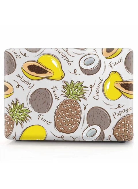For Apple Notebook Protective Case 11/12/13/15 Inch Air Pro Macboo Simple Painted Case-Color:KZ-416 Hawaiian Pineapple-Applicable Model:15 Inch PRO