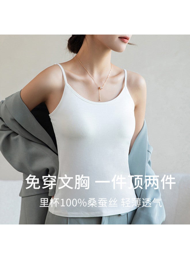 MEIBIAO Padded Strappy Backless Camisole - Women'S Lightweight Summer Layering Tank Top - Image 2