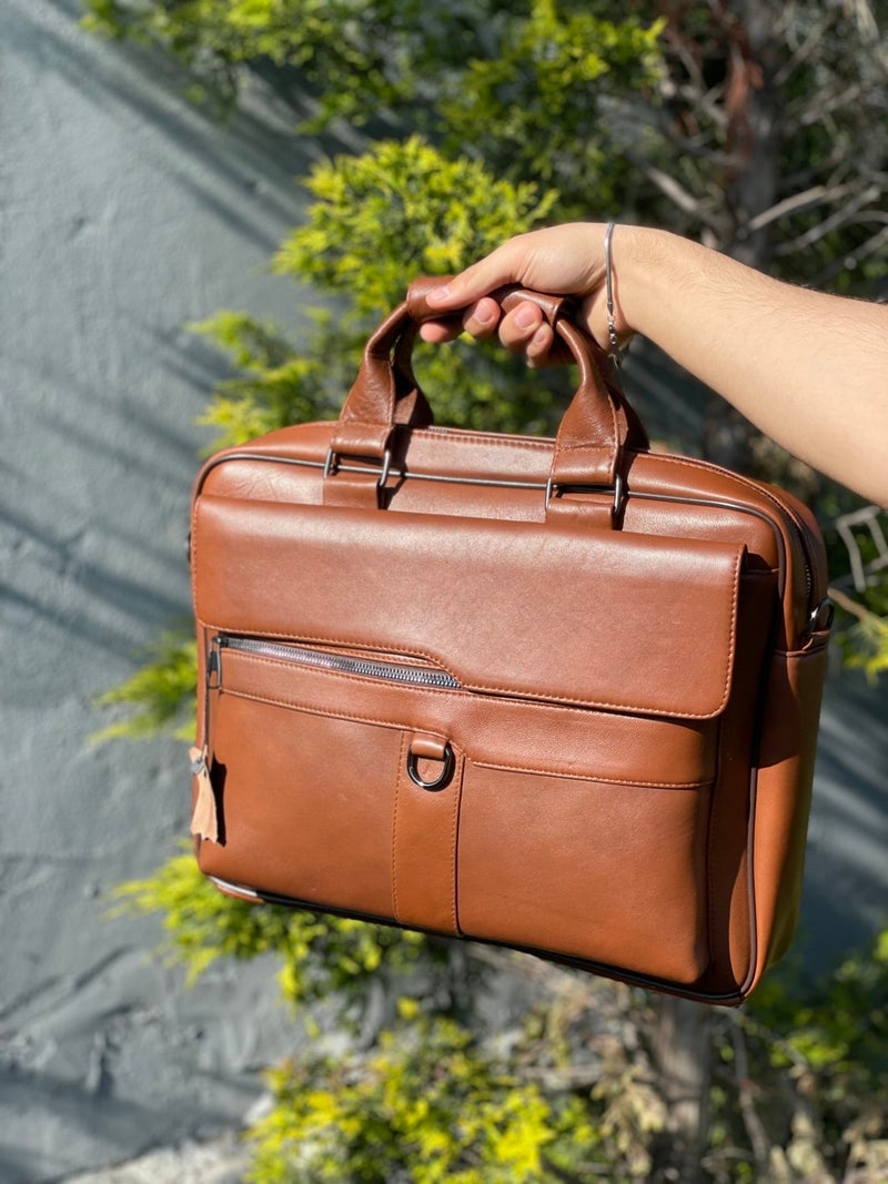 Erzeno Leather Document and Luxury Laptop Bag  - Image 2