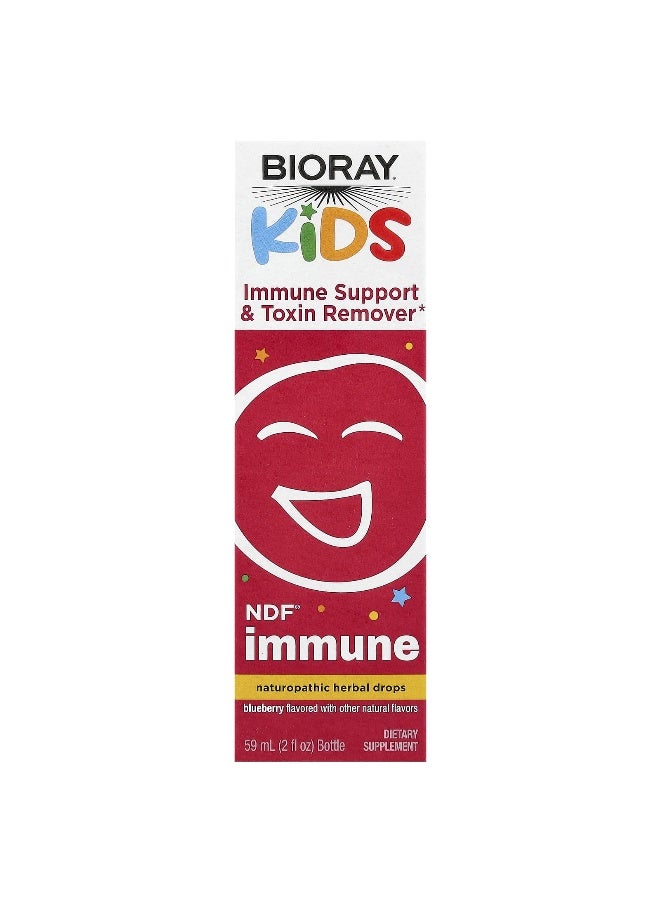 Bioray, Kids, Immune Support & Toxin Remover, Blueberry, 2 fl oz (59 ml) (Packaging may vary) - Image 1