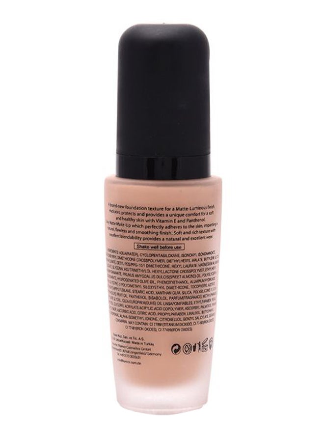 flormar Mat Touch Foundation M301 Soft Beige - Image 2