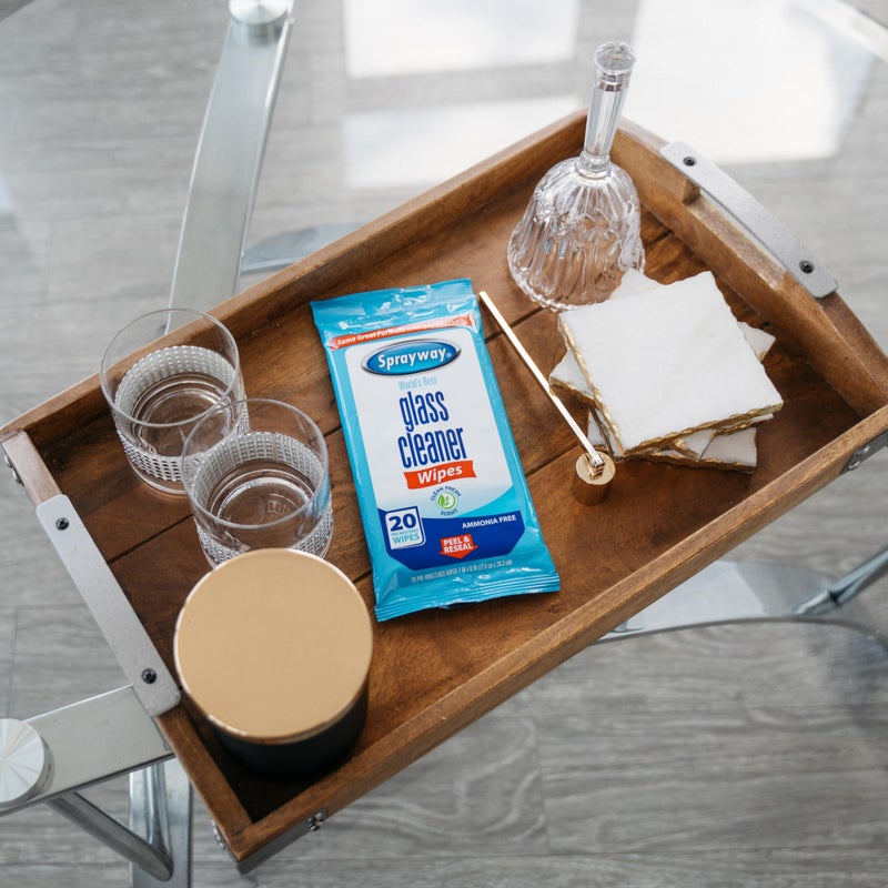 Sprayway SW199R Ammonia-Free Glass Cleaner Wipes, Fresh Scent, 20 Count - Image 3