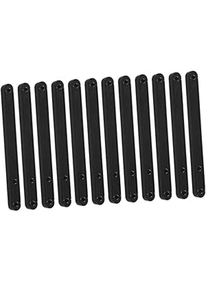 12Pcs 180mm Plastic Bottom Mount Drawer Slides Glides For Cabinet Wardrobe Replacement - Image 1