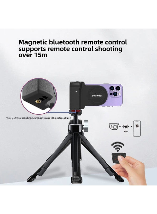 Strictly Select Magnetic Mobile Phone Bluetooth Remote Control Camera Video Anti-shake Vlog Shooting Tripod Head-Colour:X038 Tripod (please See Details In The Picture)  - Image 2