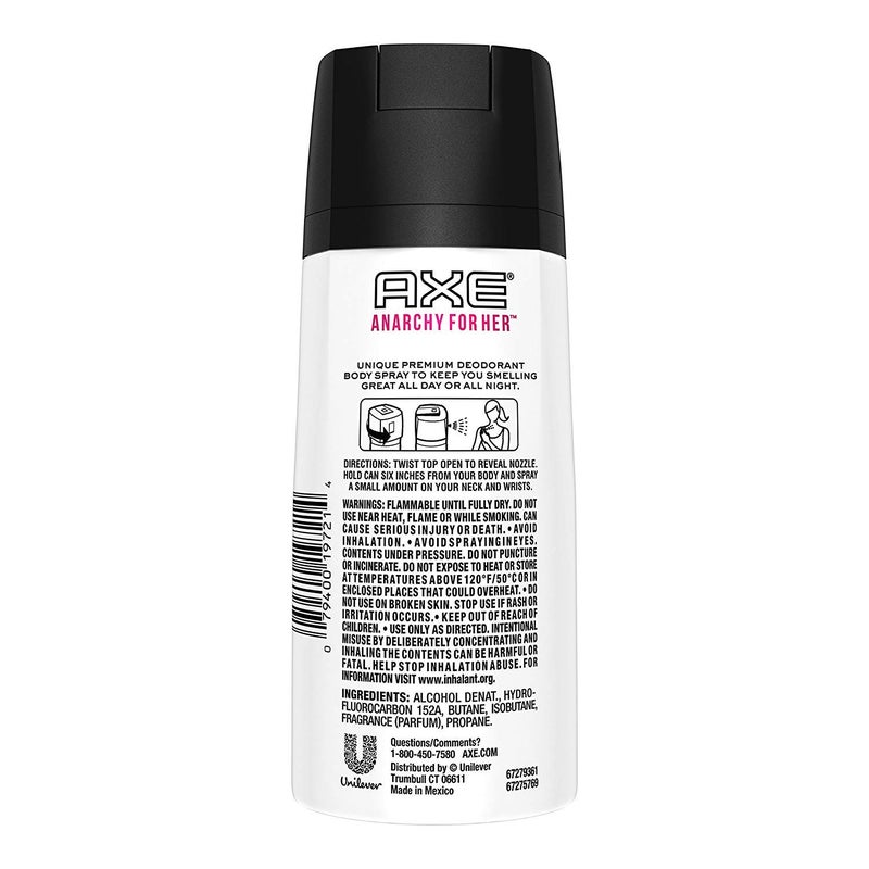 Axe Daily Fragrance Anarchy for Her 4 oz (Pack of 6) - Image 2