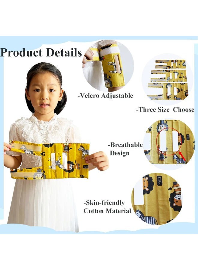 Heyshapeing Prevent Scratching Face, Thumb Sucking Habit, Pulling IV Tubes Elbow Immobilizer Splint & Arm Restraint Wrap for Babies Kids-Prevent HAND-TO-FACE habits (X-Small) - Image 4