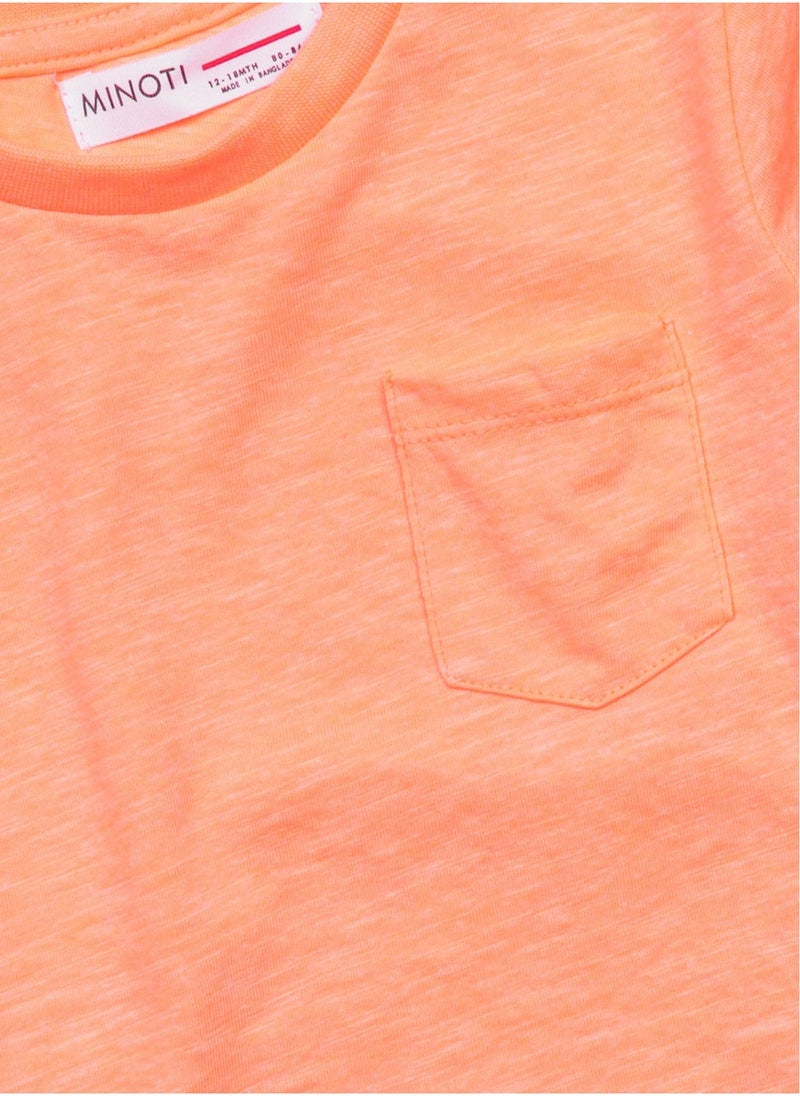 مينوتي تيشيرت أطفال بأكمام قصيرة وجيب أمامي - Image 4