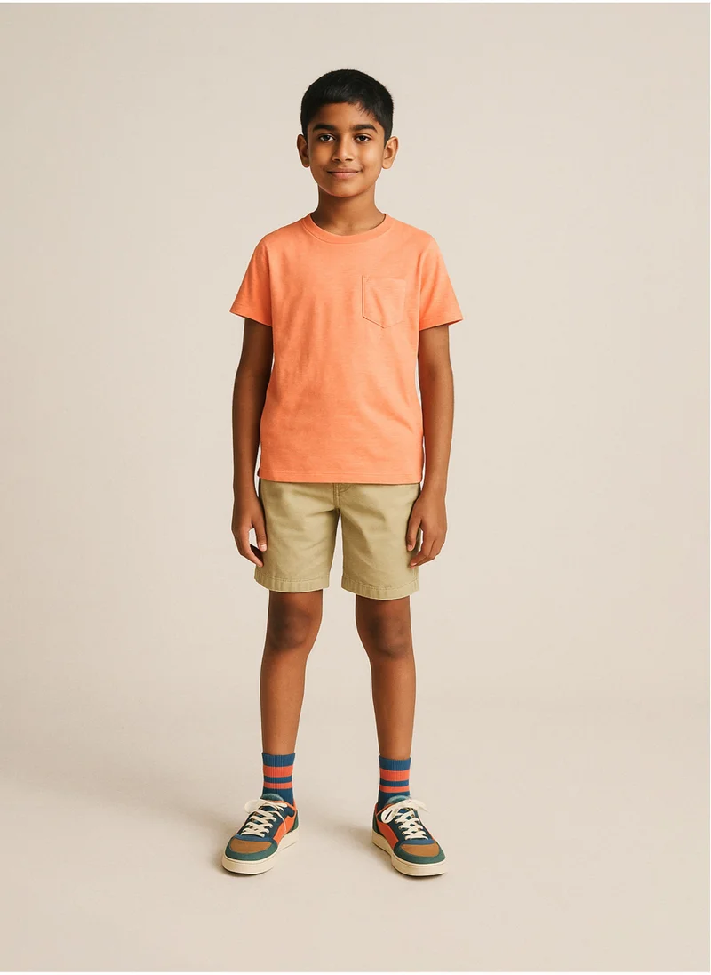 MINOTI Kids Boys Classic T-Shirt With A Front Pocket
