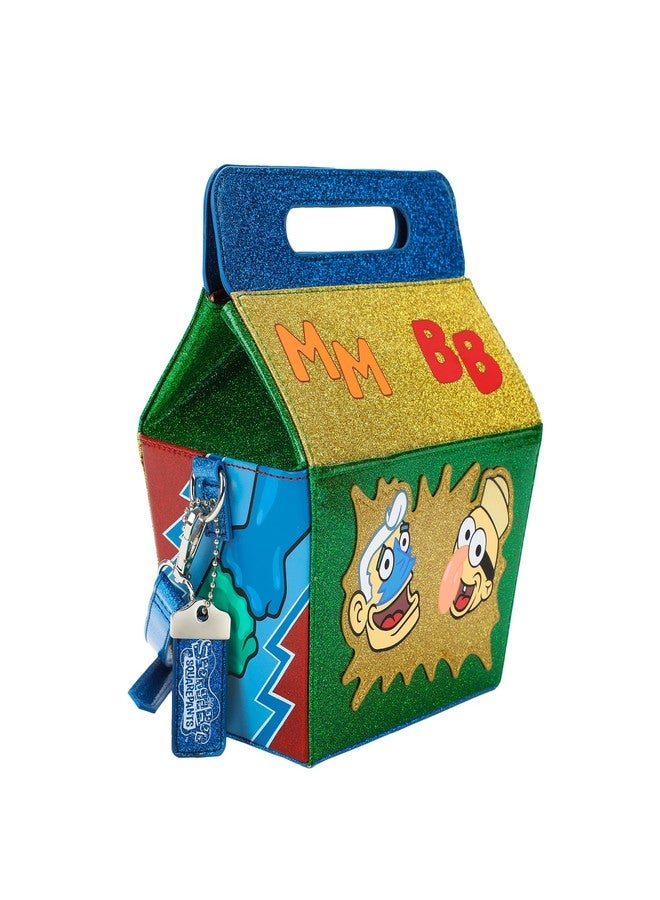 Bioworld Spongebob Squarepants Glitter Kids Meal Box With Adjustable Strap and Three Metal Charms - Image 4