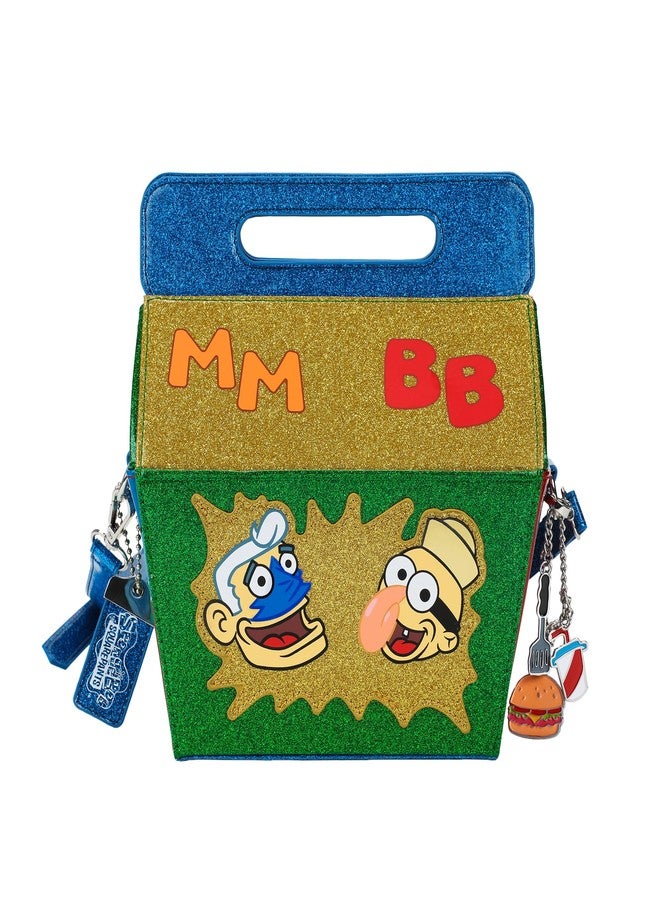 Bioworld Spongebob Squarepants Glitter Kids Meal Box With Adjustable Strap and Three Metal Charms - Image 3