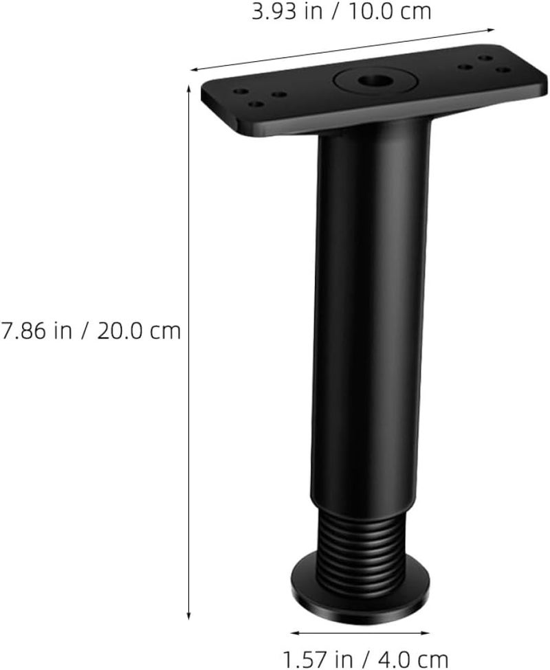 2pcs Adjustable Bed Frame Legs 20-37cm Plastic Furniture Support Feet Waterproof Replacement Bed Slats Riser and Cabinet - Image 2
