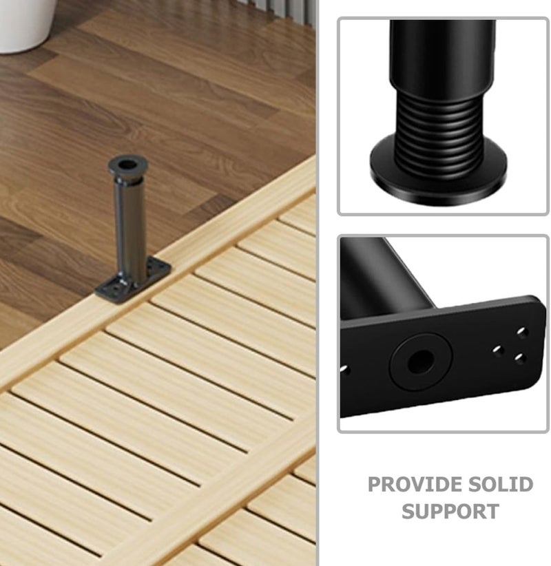 2pcs Adjustable Bed Frame Legs 20-37cm Plastic Furniture Support Feet Waterproof Replacement Bed Slats Riser and Cabinet - Image 4