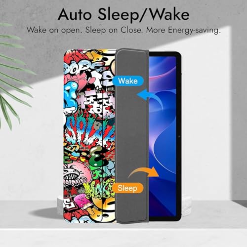 ProElite Case Cover for Lenovo idea Tab 11 inch Cover, Smart Flip Case Lenovo idea Tab 11 inch 2025 Tablet Translucent Back with Stylus Pen, Hippy - Image 2