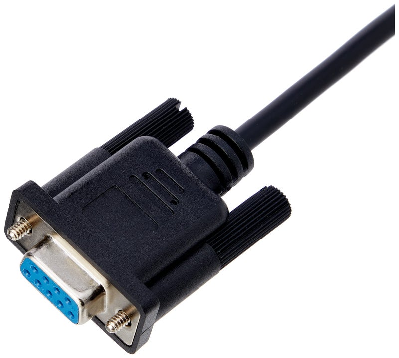 StarTech.com 1m Black DB9 RS232 Serial Null Modem Cable F/F - DB9 Female to Female - 9 pin RS232 Null Modem Cable - 1 meter, Black - Image 3