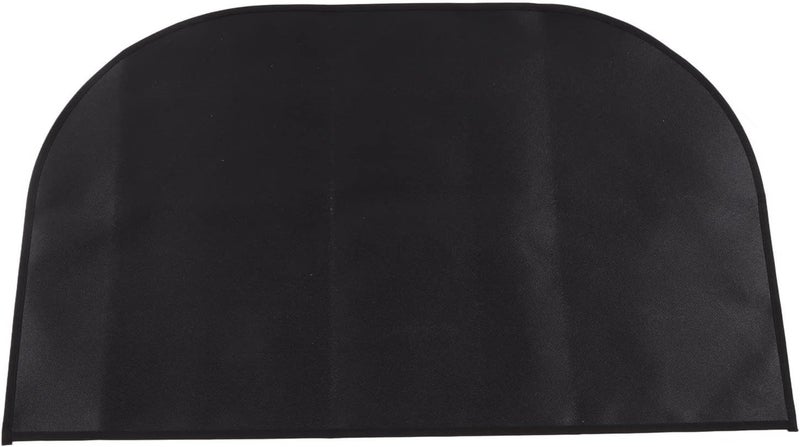 Pit Mat Insulated Fireproof Heat Foldable Under Grill Mat for Fireplace Outdoor Cam Black 50x80cm 19 7x31 5in Pit MatUnder Grill MatGrill Protective PadGrill MatsGrill Deck (50x80cm/19.7x31.5in) - Image 1