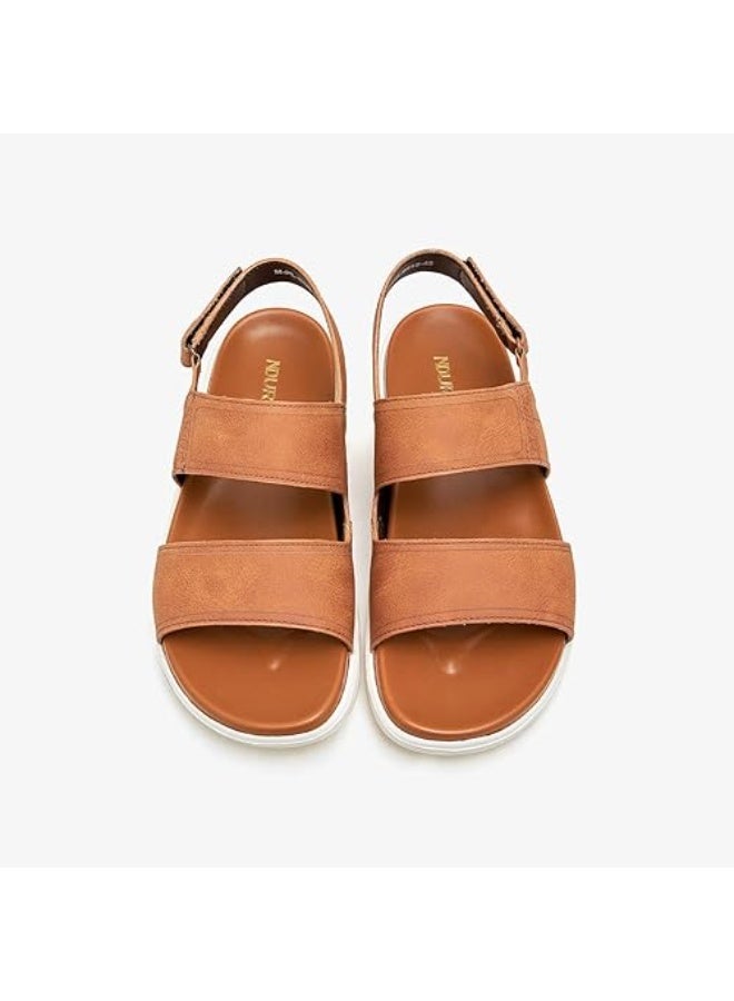NDURE Men's Ultra-Light Sandals, Brown - Image 2