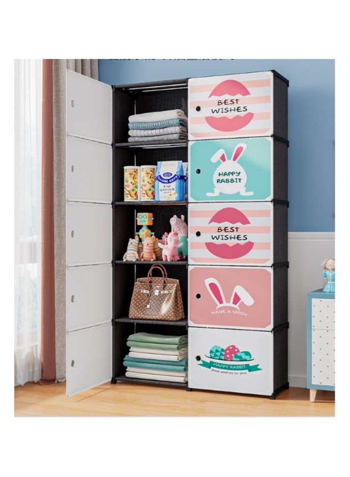 Double row five-layer foldable locker, multifunctional locker - Image 3
