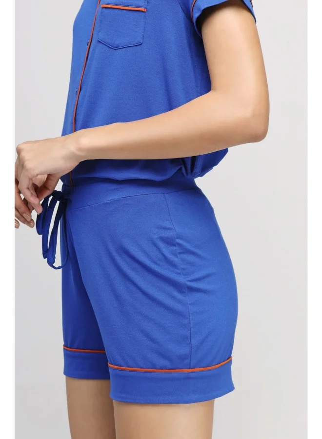 Perky Blue Shorts Set