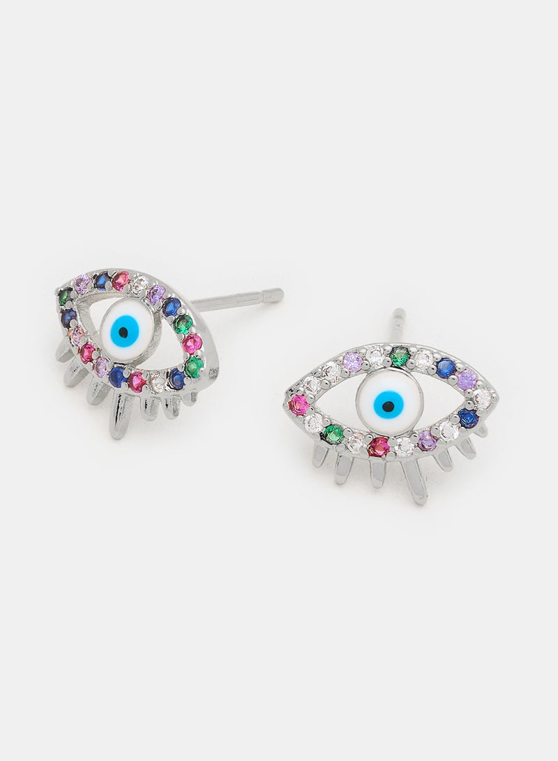 Platinum Silver Earrings - Image 1