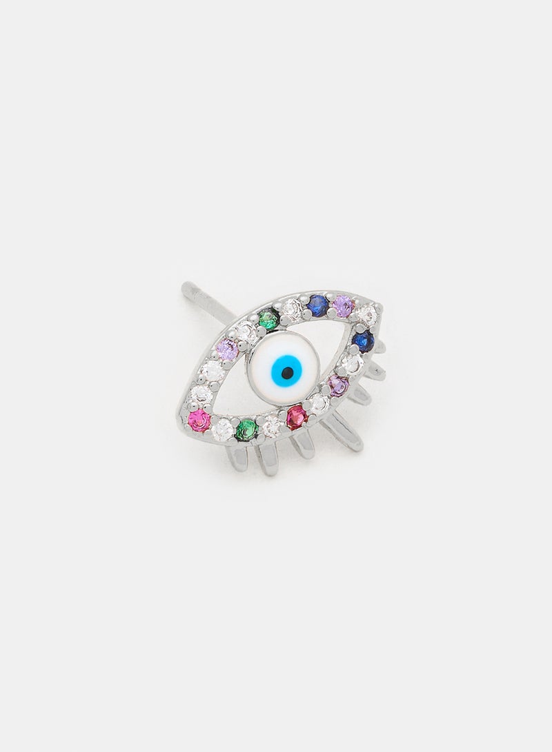 Platinum Silver Earrings - Image 2