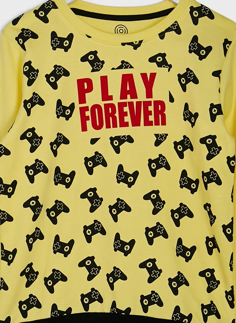 Tambourine for Namshi Printed Slogan Sweatshirt