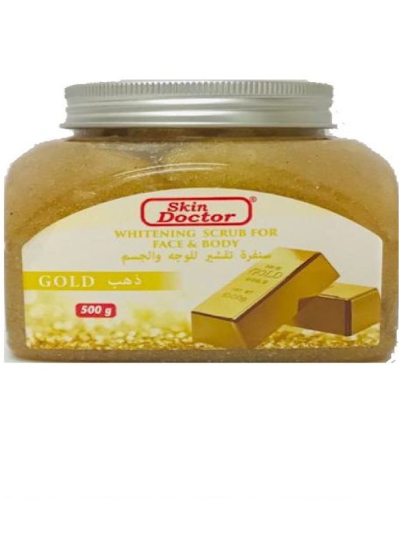 سكين دكتور مقشر الذهب المبيض للجسم والوجه 500 مل