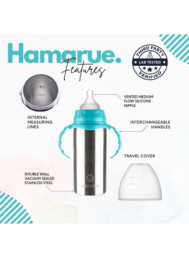 Hamarue 3-in-1 Stainless Steel Sippy Cups for Toddlers - Image 2