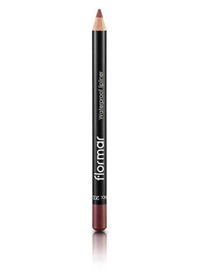 flormar Highly Pigmented & Matte Finish Waterproof Lipliner Pencil 202 Soft Pink Brown - Image 1