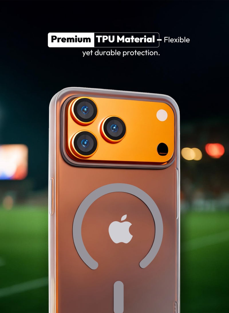 Vipcare iPhone 17 Pro MagSafe Case Lightweight Transparent Shockproof Protective Cover with Strong Magnetic N52 Anti-Yellowing Scratch Resistant Drop Protection Slim Mobile Back Case - Image 5