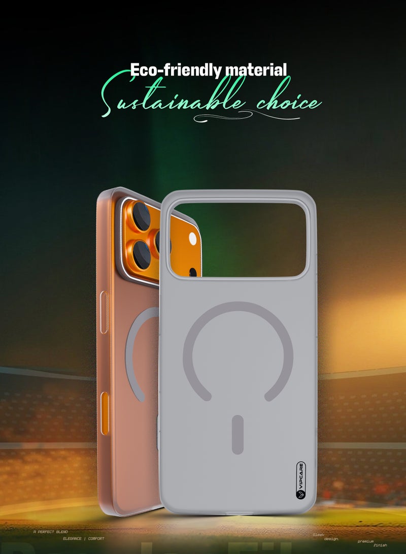 Vipcare iPhone 17 Pro MagSafe Case Lightweight Transparent Shockproof Protective Cover with Strong Magnetic N52 Anti-Yellowing Scratch Resistant Drop Protection Slim Mobile Back Case - Image 2