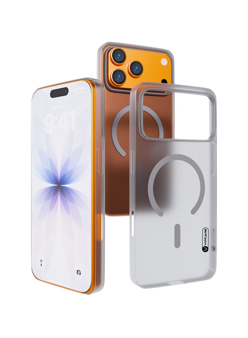 Vipcare iPhone 17 Pro MagSafe Case Lightweight Transparent Shockproof Protective Cover with Strong Magnetic N52 Anti-Yellowing Scratch Resistant Drop Protection Slim Mobile Back Case - Image 1